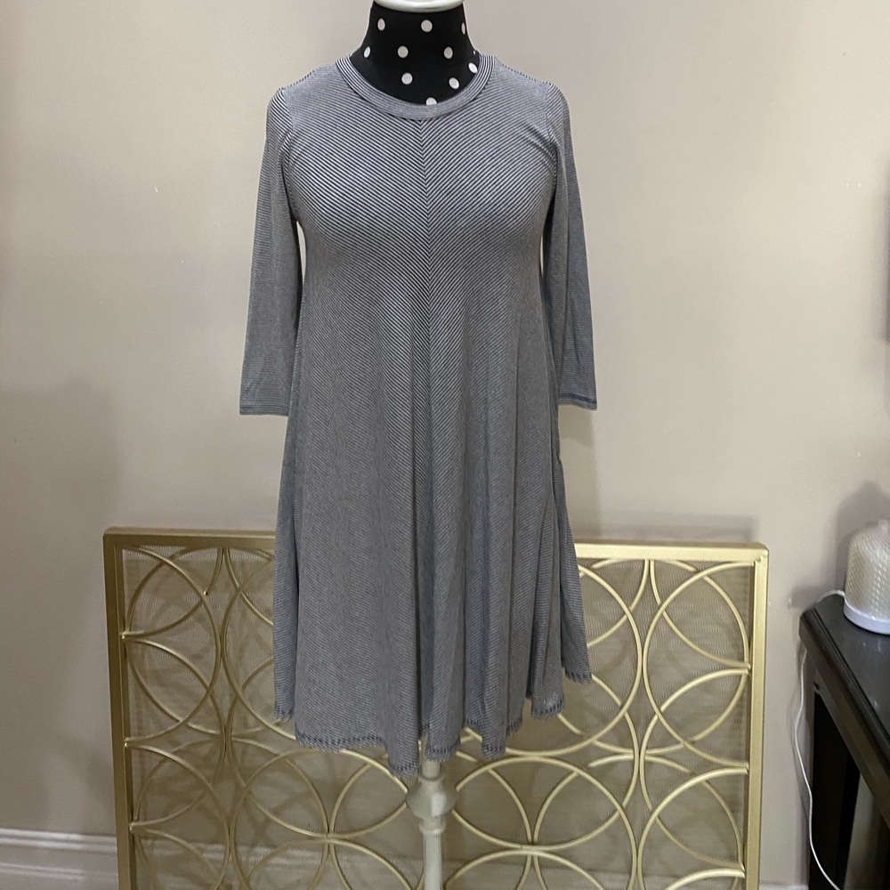 Striped flows dress